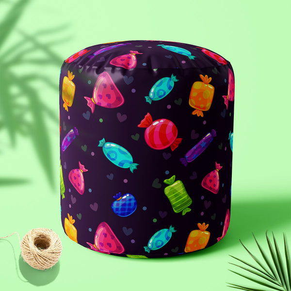 Candy Cartoon Footstool Footrest Puffy Pouffe Ottoman Bean Bag | Canvas Fabric-Footstools-FST_CB_BN-IC 5007680 IC 5007680, Animated Cartoons, Art and Paintings, Baby, Birthday, Caricature, Cartoons, Children, Cuisine, Decorative, Digital, Digital Art, Food, Food and Beverage, Food and Drink, Graphic, Hearts, Holidays, Illustrations, Kids, Love, Patterns, Pop Art, Signs, Signs and Symbols, candy, cartoon, puffy, pouffe, ottoman, footstool, footrest, bean, bag, canvas, fabric, art, background, beautiful, brig