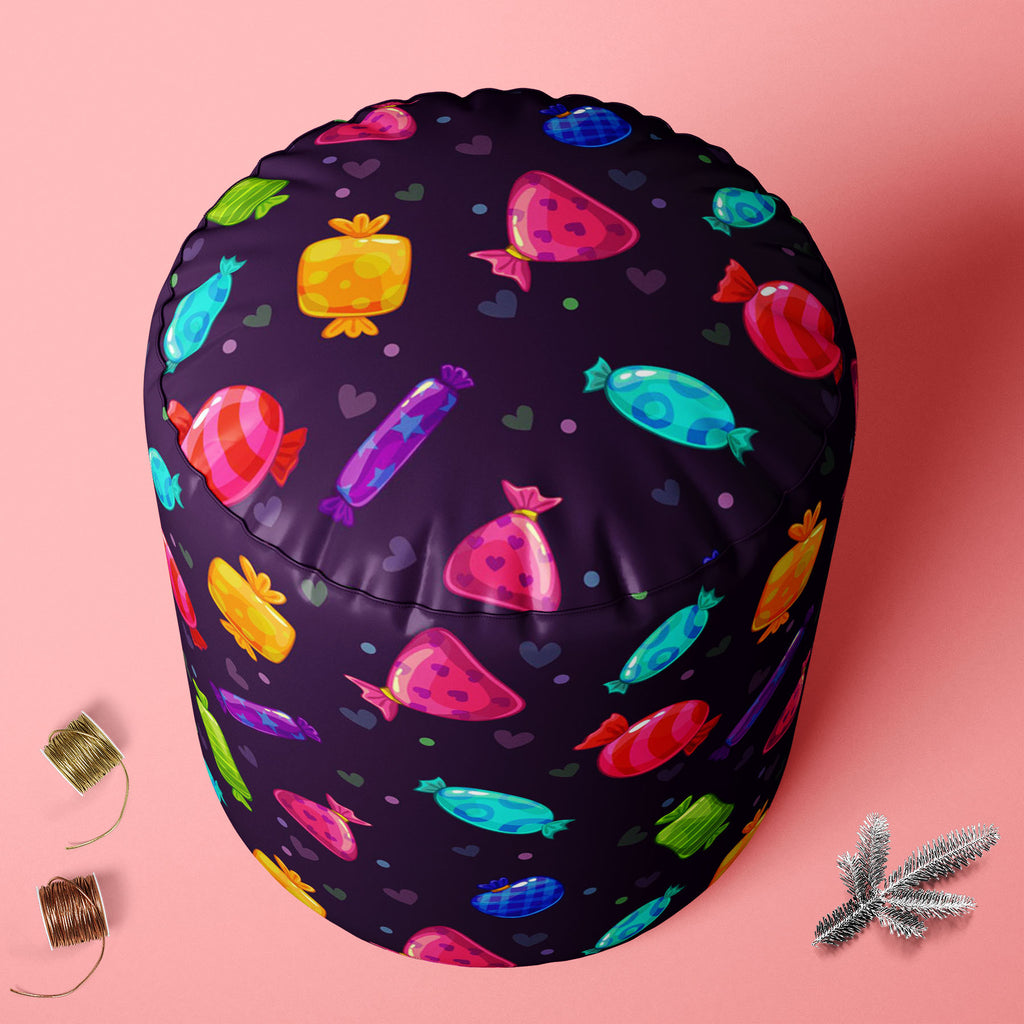 Candy Cartoon Footstool Footrest Puffy Pouffe Ottoman Bean Bag | Canvas Fabric-Footstools-FST_CB_BN-IC 5007680 IC 5007680, Animated Cartoons, Art and Paintings, Baby, Birthday, Caricature, Cartoons, Children, Cuisine, Decorative, Digital, Digital Art, Food, Food and Beverage, Food and Drink, Graphic, Hearts, Holidays, Illustrations, Kids, Love, Patterns, Pop Art, Signs, Signs and Symbols, candy, cartoon, footstool, footrest, puffy, pouffe, ottoman, bean, bag, canvas, fabric, art, background, beautiful, brig