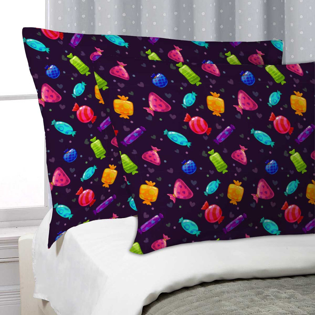 ArtzFolio Candy Cartoon Pillow Cover Case-Pillow Cases-AZHFR44524484PIL_CV_L-Image Code 5007680 Vishnu Image Folio Pvt Ltd, IC 5007680, ArtzFolio, Pillow Cases, Kids, Digital Art, candy, cartoon, pillow, cover, case, seamless, pattern, bright, candies, dark, background, pillow cover, pillow case cover, linen pillow cover, printed pillow cover, pillow for bedroom, living room pillow covers, standard pillow case covers, pitaara box, throw pillow cover, 2 pcs satin pillow cover set, pillow covers 27x18, decora