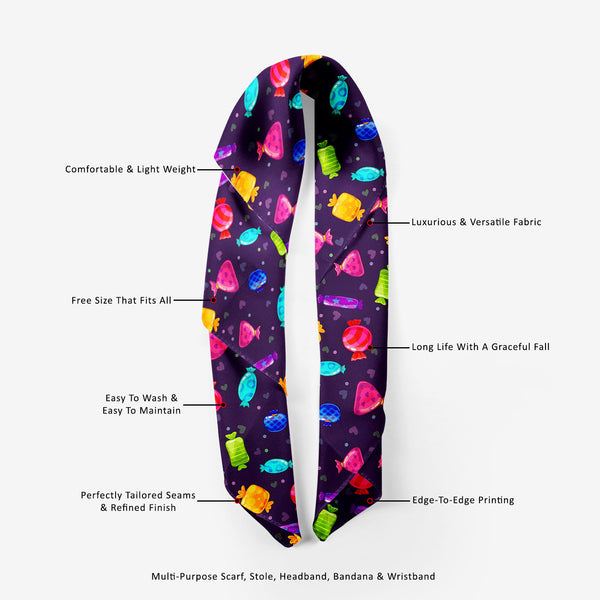 Candy Cartoon Printed Scarf | Neckwear Balaclava | Girls & Women | Soft Poly Fabric-Scarfs Basic--IC 5007680 IC 5007680, Animated Cartoons, Art and Paintings, Baby, Birthday, Caricature, Cartoons, Children, Cuisine, Decorative, Digital, Digital Art, Food, Food and Beverage, Food and Drink, Graphic, Hearts, Holidays, Illustrations, Kids, Love, Patterns, Pop Art, Signs, Signs and Symbols, candy, cartoon, printed, scarf, neckwear, balaclava, girls, women, soft, poly, fabric, art, background, beautiful, bright,