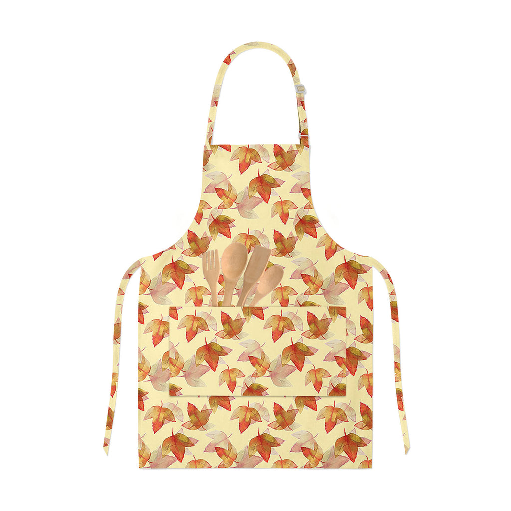 Autumn Leaves Apron | Adjustable, Free Size & Waist Tiebacks-Aprons Neck to Knee-APR_NK_KN-IC 5007681 IC 5007681, Botanical, Drawing, Fashion, Floral, Flowers, Illustrations, Nature, Patterns, Scenic, Seasons, Signs, Signs and Symbols, Sketches, Watercolour, autumn, leaves, apron, adjustable, free, size, waist, tiebacks, background, beautiful, colore, creative, creativity, decor, decoration, design, drawn, effect, elegance, elegant, element, hand, illustration, image, interior, objects, painted, pattern, pl