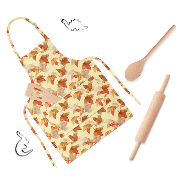 Autumn Leaves Apron | Adjustable, Free Size & Waist Tiebacks-Aprons Neck to Knee-APR_NK_KN-IC 5007681 IC 5007681, Botanical, Drawing, Fashion, Floral, Flowers, Illustrations, Nature, Patterns, Scenic, Seasons, Signs, Signs and Symbols, Sketches, Watercolour, autumn, leaves, full-length, apron, poly-cotton, fabric, adjustable, neck, buckle, waist, tiebacks, background, beautiful, colore, creative, creativity, decor, decoration, design, drawn, effect, elegance, elegant, element, hand, illustration, image, int