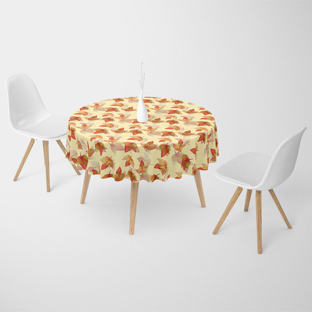 Autumn Leaves Table Cloth Cover-Table Covers-CVR_TB_RD-IC 5007681 IC 5007681, Botanical, Drawing, Fashion, Floral, Flowers, Illustrations, Nature, Patterns, Scenic, Seasons, Signs, Signs and Symbols, Sketches, Watercolour, autumn, leaves, table, cloth, cover, background, beautiful, colore, creative, creativity, decor, decoration, design, drawn, effect, elegance, elegant, element, hand, illustration, image, interior, objects, painted, pattern, plant, raster, repetition, seamless, season, sketch, textile, pin