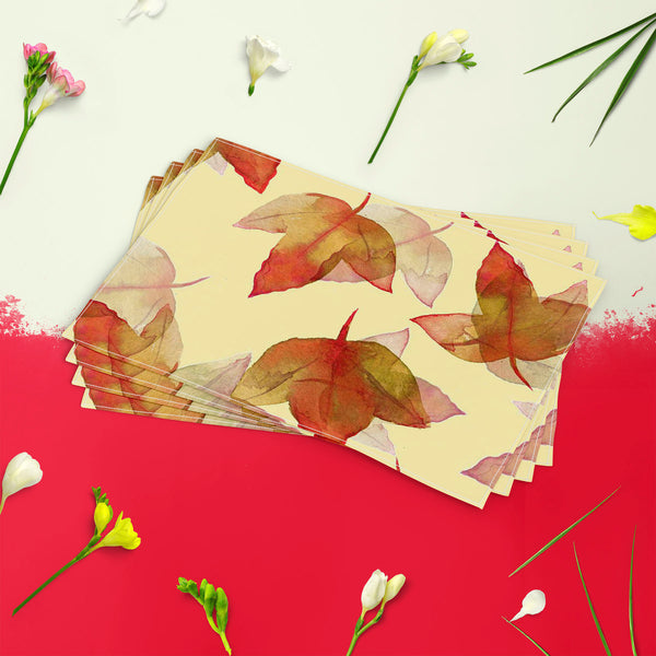 Autumn Leaves D3 Table Mat Placemat-Table Place Mats Fabric-MAT_TB-IC 5007681 IC 5007681, Botanical, Drawing, Fashion, Floral, Flowers, Illustrations, Nature, Patterns, Scenic, Seasons, Signs, Signs and Symbols, Sketches, Watercolour, autumn, leaves, d3, table, mat, placemat, for, dining, center, cotton, canvas, fabric, background, beautiful, colore, creative, creativity, decor, decoration, design, drawn, effect, elegance, elegant, element, hand, illustration, image, interior, objects, painted, pattern, pla