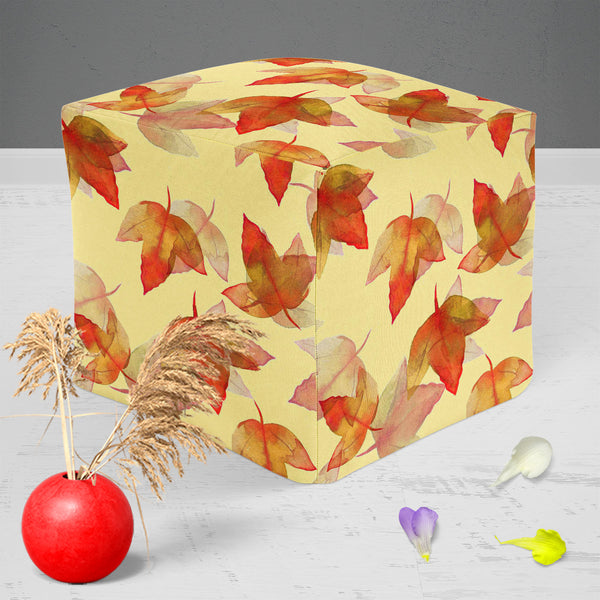 Autumn Leaves D3 Footstool Footrest Puffy Pouffe Ottoman Bean Bag | Canvas Fabric-Footstools-FST_CB_BN-IC 5007681 IC 5007681, Botanical, Drawing, Fashion, Floral, Flowers, Illustrations, Nature, Patterns, Scenic, Seasons, Signs, Signs and Symbols, Sketches, Watercolour, autumn, leaves, d3, puffy, pouffe, ottoman, footstool, footrest, bean, bag, canvas, fabric, background, beautiful, colore, creative, creativity, decor, decoration, design, drawn, effect, elegance, elegant, element, hand, illustration, image,