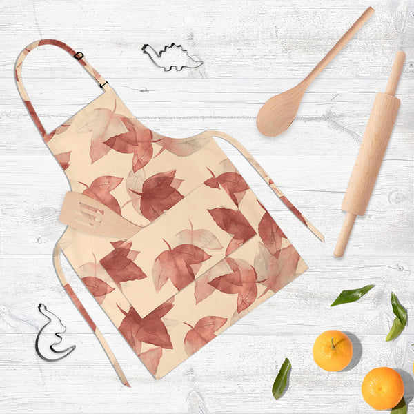 Autumn Leaves D5 Apron | Adjustable, Free Size & Waist Tiebacks-Aprons Neck to Knee-APR_NK_KN-IC 5007683 IC 5007683, Botanical, Drawing, Fashion, Floral, Flowers, Illustrations, Nature, Patterns, Scenic, Seasons, Signs, Signs and Symbols, Sketches, Watercolour, autumn, leaves, d5, full-length, neck, to, knee, apron, poly-cotton, fabric, adjustable, buckle, waist, tiebacks, background, beautiful, colore, creative, creativity, decor, decoration, design, drawn, effect, elegance, elegant, element, hand, illustr