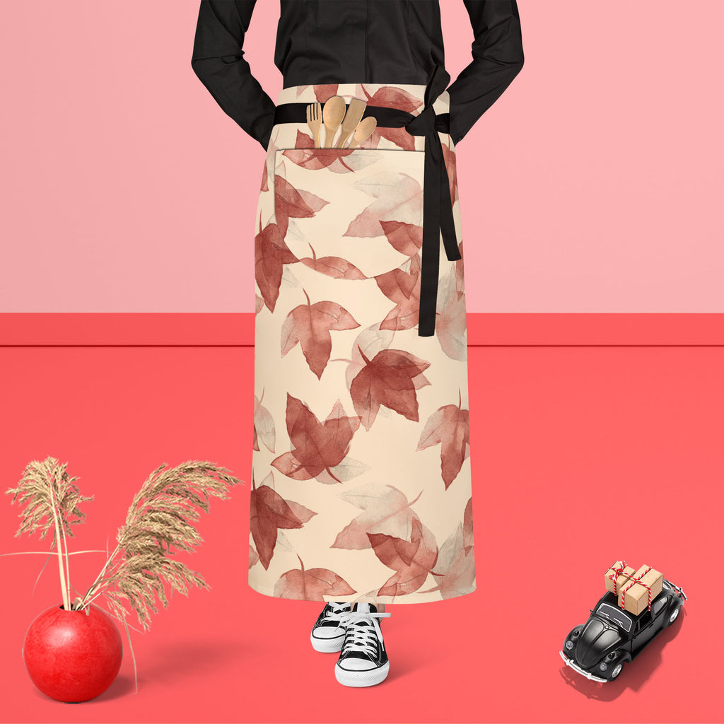 Autumn Leaves D5 Apron | Adjustable, Free Size & Waist Tiebacks-Aprons Waist to Feet-APR_WS_FT-IC 5007683 IC 5007683, Botanical, Drawing, Fashion, Floral, Flowers, Illustrations, Nature, Patterns, Scenic, Seasons, Signs, Signs and Symbols, Sketches, Watercolour, autumn, leaves, d5, apron, adjustable, free, size, waist, tiebacks, background, beautiful, colore, creative, creativity, decor, decoration, design, drawn, effect, elegance, elegant, element, hand, illustration, image, interior, objects, painted, pat