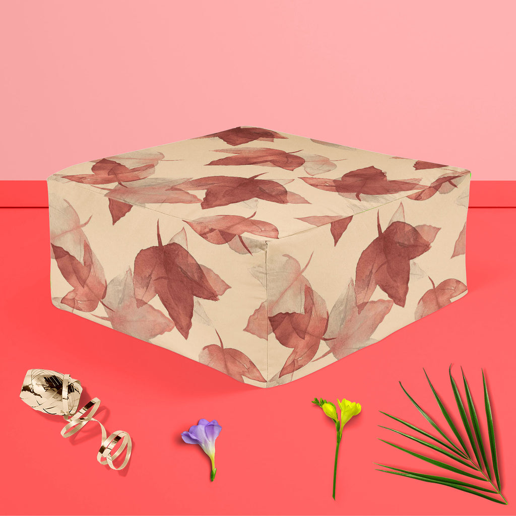 Autumn Leaves D5 Footstool Footrest Puffy Pouffe Ottoman Bean Bag | Canvas Fabric-Footstools-FST_CB_BN-IC 5007683 IC 5007683, Botanical, Drawing, Fashion, Floral, Flowers, Illustrations, Nature, Patterns, Scenic, Seasons, Signs, Signs and Symbols, Sketches, Watercolour, autumn, leaves, d5, footstool, footrest, puffy, pouffe, ottoman, bean, bag, canvas, fabric, background, beautiful, colore, creative, creativity, decor, decoration, design, drawn, effect, elegance, elegant, element, hand, illustration, image,