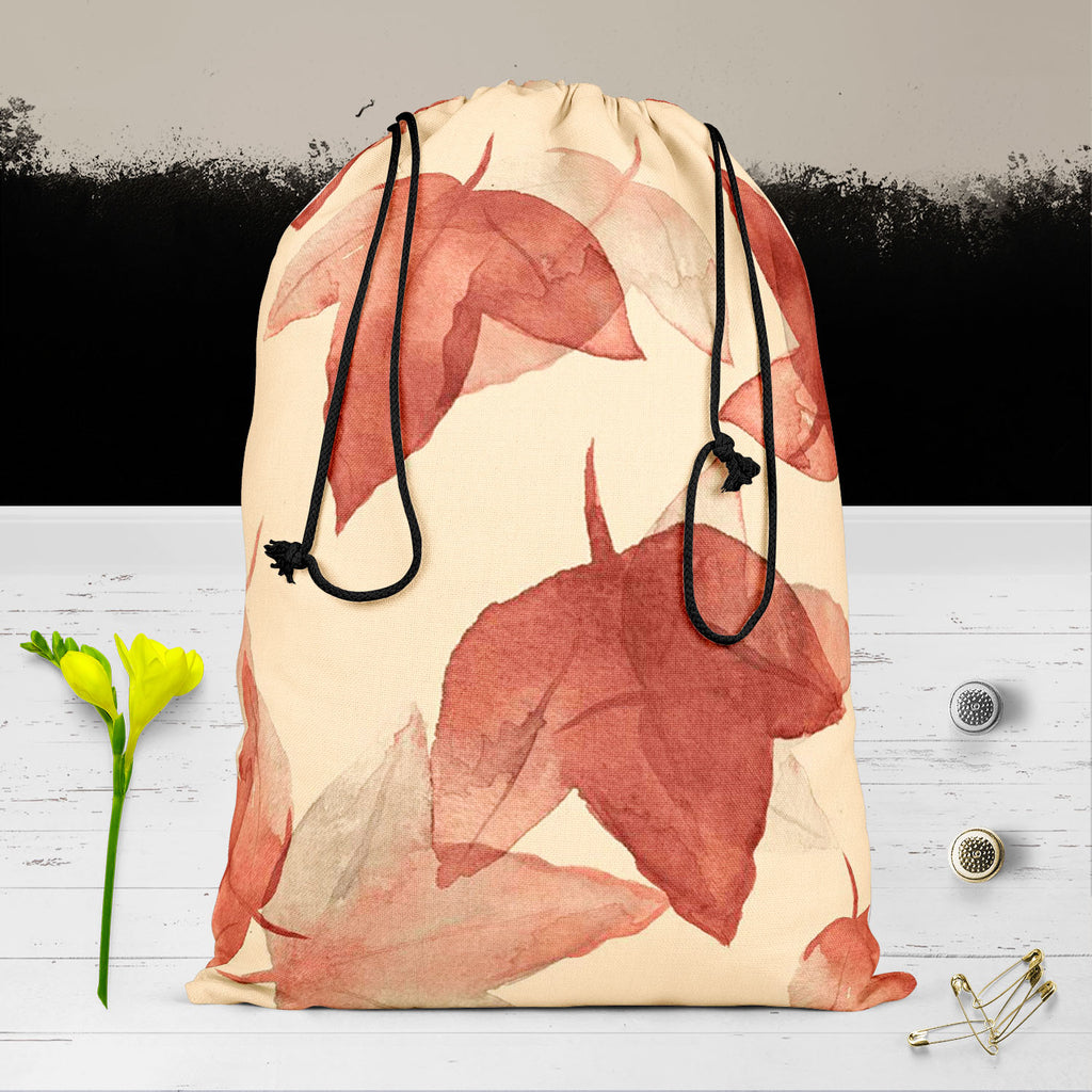 Autumn Leaves D5 Reusable Sack Bag | Bag for Gym, Storage, Vegetable & Travel-Drawstring Sack Bags-SCK_FB_DS-IC 5007683 IC 5007683, Botanical, Drawing, Fashion, Floral, Flowers, Illustrations, Nature, Patterns, Scenic, Seasons, Signs, Signs and Symbols, Sketches, Watercolour, autumn, leaves, d5, reusable, sack, bag, for, gym, storage, vegetable, travel, background, beautiful, colore, creative, creativity, decor, decoration, design, drawn, effect, elegance, elegant, element, hand, illustration, image, interi