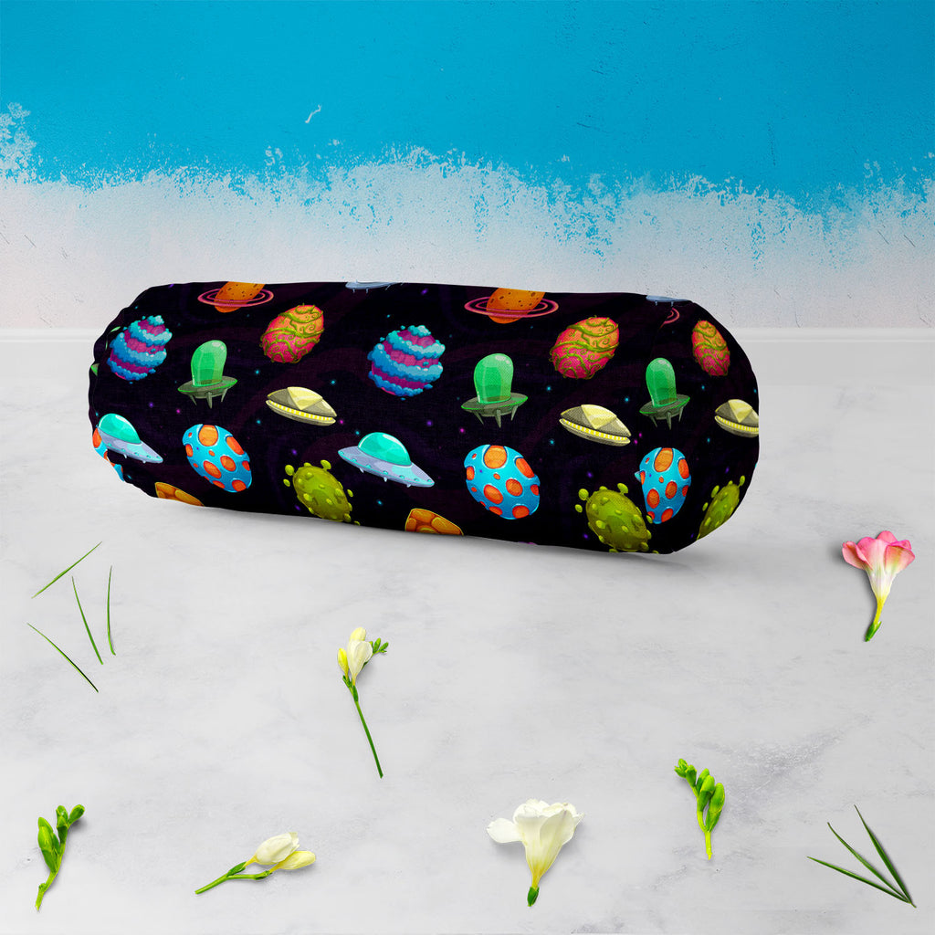 UFOs & Planets Bolster Cover Booster Cases | Concealed Zipper Opening-Bolster Covers-BOL_CV_ZP-IC 5007684 IC 5007684, Animated Cartoons, Art and Paintings, Astronomy, Automobiles, Baby, Caricature, Cartoons, Children, Cosmology, Drawing, Fantasy, Icons, Illustrations, Kids, Patterns, Space, Sports, Stars, Transportation, Travel, Vehicles, ufos, planets, bolster, cover, booster, cases, concealed, zipper, opening, ufo, aliens, art, asteroid, background, cartoon, childish, colorful, cosmic, dark, endless, funn