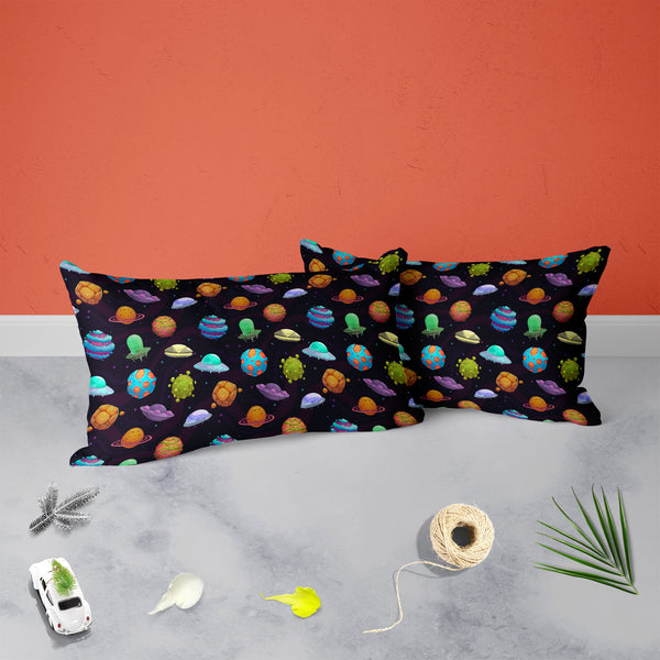 UFOs & Planets Pillow Cover Case-Pillow Cases-PIL_CV-IC 5007684 IC 5007684, Animated Cartoons, Art and Paintings, Astronomy, Automobiles, Baby, Caricature, Cartoons, Children, Cosmology, Drawing, Fantasy, Icons, Illustrations, Kids, Patterns, Space, Sports, Stars, Transportation, Travel, Vehicles, ufos, planets, pillow, cover, cases, for, bedroom, living, room, poly, cotton, fabric, ufo, aliens, art, asteroid, background, cartoon, childish, colorful, cosmic, dark, endless, funny, galaxy, game, icon, illustr