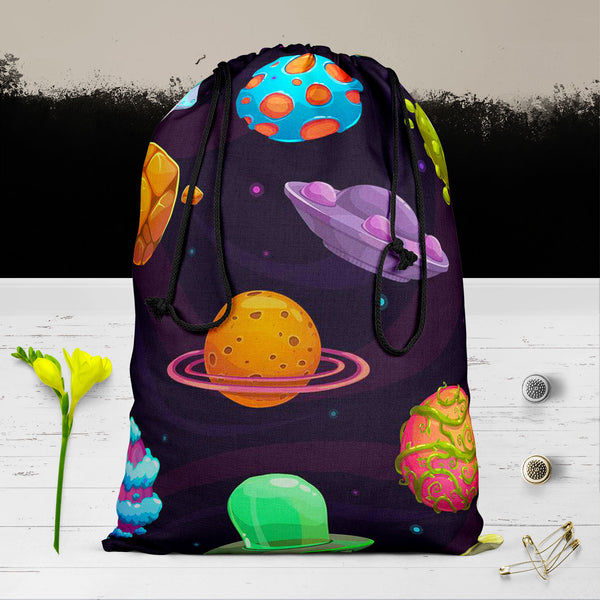 UFOs & Planets Reusable Sack Bag | Bag for Gym, Storage, Vegetable & Travel-Drawstring Sack Bags-SCK_FB_DS-IC 5007684 IC 5007684, Animated Cartoons, Art and Paintings, Astronomy, Automobiles, Baby, Caricature, Cartoons, Children, Cosmology, Drawing, Fantasy, Icons, Illustrations, Kids, Patterns, Space, Sports, Stars, Transportation, Travel, Vehicles, ufos, planets, reusable, sack, bag, for, gym, storage, vegetable, cotton, canvas, fabric, ufo, aliens, art, asteroid, background, cartoon, childish, colorful, 