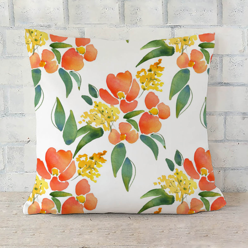 ArtzFolio Watercolor Leaves & Flowers Cushion Cover Throw Pillow-Cushion Covers-AZHFR45971134CUS_CV_L-Image Code 5007685 Vishnu Image Folio Pvt Ltd, IC 5007685, ArtzFolio, Cushion Covers, Floral, Digital Art, watercolor, leaves, flowers, cushion, cover, throw, pillow, illustration, seamless, pattern, 5, sofa throws, single throw pillow, zippered throw pillow cover, satin pillow cover, throw pillow, cushion cover only, cushion cover, pillow cover for sofa, pitaara box, throw cushion, kids cushion cover, squa