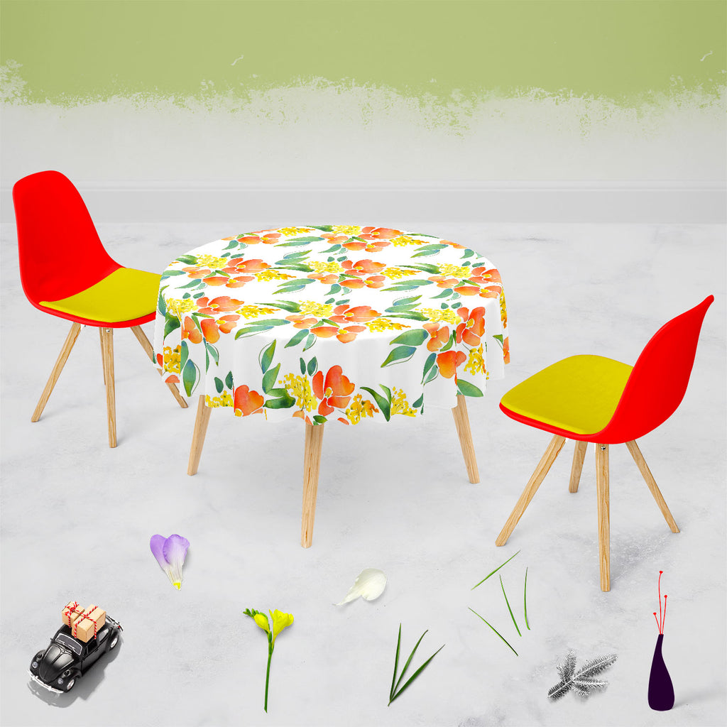 Watercolor Leaves & Flowers Table Cloth Cover-Table Covers-CVR_TB_RD-IC 5007685 IC 5007685, Abstract Expressionism, Abstracts, Botanical, Drawing, Fashion, Floral, Flowers, Illustrations, Nature, Patterns, Scenic, Semi Abstract, Signs, Signs and Symbols, Watercolour, watercolor, leaves, table, cloth, cover, abstract, background, beautiful, blossom, branch, card, colore, composition, creative, decor, decoration, design, drawn, ecology, effect, elegant, element, grass, hand, head, illustration, image, interio