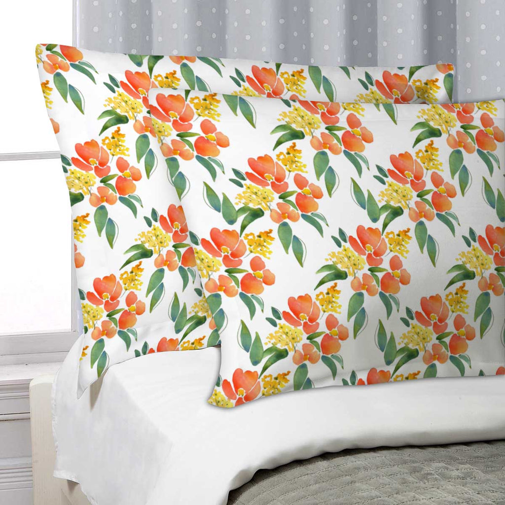 ArtzFolio Watercolor Leaves & Flowers Pillow Cover Case-Pillow Cases-AZHFR45971134PIL_CV_L-Image Code 5007685 Vishnu Image Folio Pvt Ltd, IC 5007685, ArtzFolio, Pillow Cases, Floral, Digital Art, watercolor, leaves, flowers, pillow, cover, case, illustration, seamless, pattern, 5, pillow cover, pillow case cover, linen pillow cover, printed pillow cover, pillow for bedroom, living room pillow covers, standard pillow case covers, pitaara box, throw pillow cover, 2 pcs satin pillow cover set, pillow covers 27