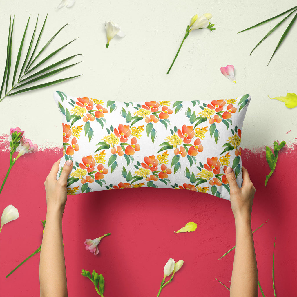 Watercolor Leaves & Flowers Pillow Cover Case-Pillow Cases-PIL_CV-IC 5007685 IC 5007685, Abstract Expressionism, Abstracts, Botanical, Drawing, Fashion, Floral, Flowers, Illustrations, Nature, Patterns, Scenic, Semi Abstract, Signs, Signs and Symbols, Watercolour, watercolor, leaves, pillow, cover, case, abstract, background, beautiful, blossom, branch, card, colore, composition, creative, decor, decoration, design, drawn, ecology, effect, elegant, element, grass, hand, head, illustration, image, interior, 