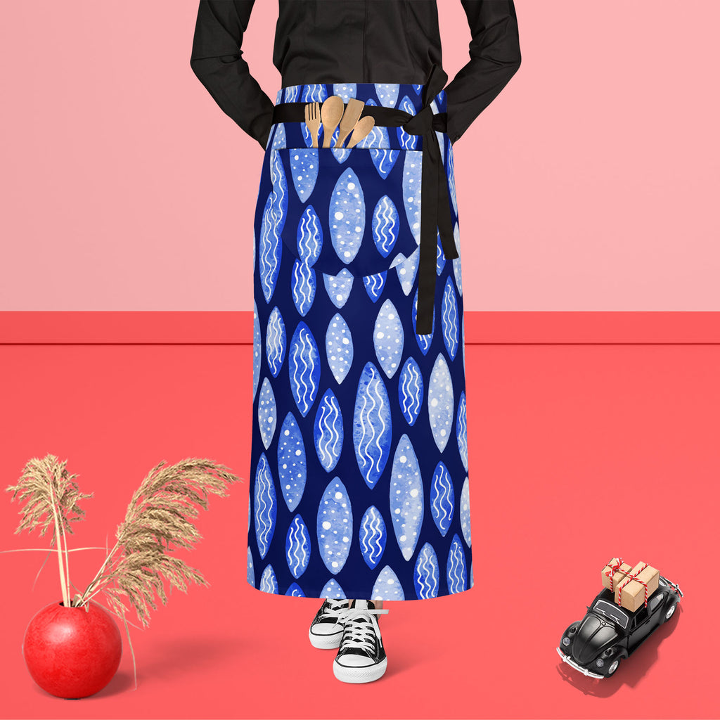 Spots & Waves D1 Apron | Adjustable, Free Size & Waist Tiebacks-Aprons Waist to Feet-APR_WS_FT-IC 5007686 IC 5007686, Abstract Expressionism, Abstracts, Art and Paintings, Black and White, Digital, Digital Art, Dots, Festivals and Occasions, Festive, Geometric, Geometric Abstraction, Graphic, Holidays, Illustrations, Patterns, Retro, Semi Abstract, Signs, Signs and Symbols, Surrealism, Watercolour, White, spots, waves, d1, apron, adjustable, free, size, waist, tiebacks, abstract, art, backdrop, background, 