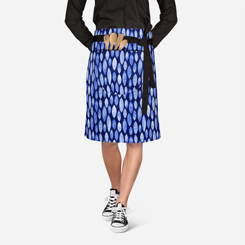 Spots & Waves Apron | Adjustable, Free Size & Waist Tiebacks-Apron Waist to Feet--IC 5007686 IC 5007686, Abstract Expressionism, Abstracts, Art and Paintings, Black and White, Digital, Digital Art, Dots, Festivals and Occasions, Festive, Geometric, Geometric Abstraction, Graphic, Holidays, Illustrations, Patterns, Retro, Semi Abstract, Signs, Signs and Symbols, Surrealism, Watercolour, White, spots, waves, apron, adjustable, free, size, waist, tiebacks, abstract, art, backdrop, background, blue, colore, col