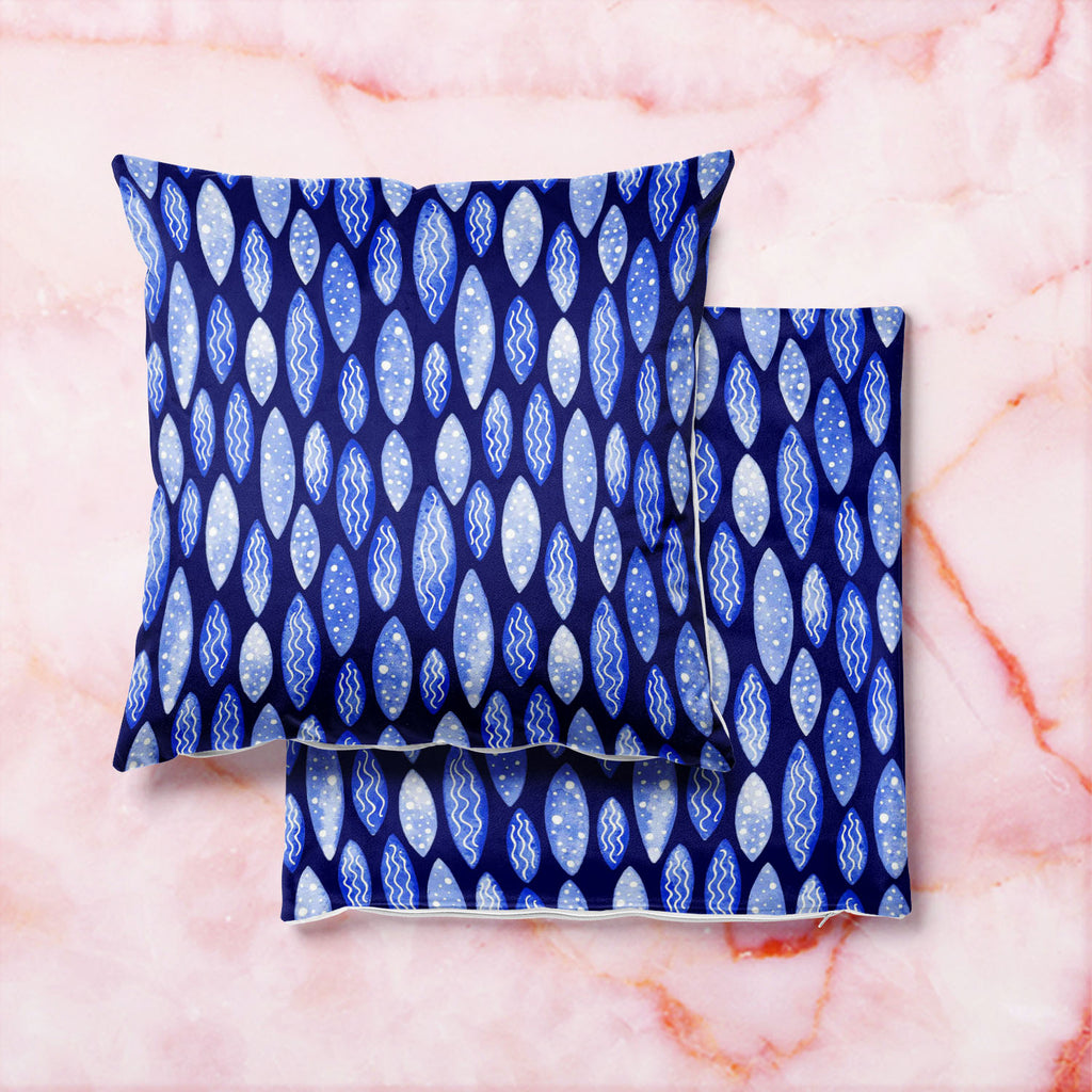 Spots & Waves D1 Cushion Cover Throw Pillow-Cushion Covers-CUS_CV-IC 5007686 IC 5007686, Abstract Expressionism, Abstracts, Art and Paintings, Black and White, Digital, Digital Art, Dots, Festivals and Occasions, Festive, Geometric, Geometric Abstraction, Graphic, Holidays, Illustrations, Patterns, Retro, Semi Abstract, Signs, Signs and Symbols, Surrealism, Watercolour, White, spots, waves, d1, cushion, cover, throw, pillow, abstract, art, backdrop, background, blue, colore, colorful, dark, day, decoration,