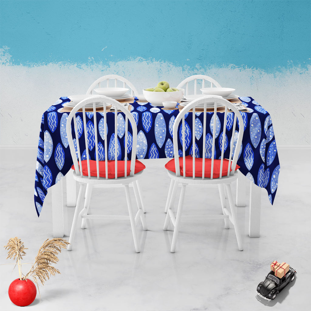 Spots & Waves D1 Table Cloth Cover-Table Covers-CVR_TB_NR-IC 5007686 IC 5007686, Abstract Expressionism, Abstracts, Art and Paintings, Black and White, Digital, Digital Art, Dots, Festivals and Occasions, Festive, Geometric, Geometric Abstraction, Graphic, Holidays, Illustrations, Patterns, Retro, Semi Abstract, Signs, Signs and Symbols, Surrealism, Watercolour, White, spots, waves, d1, table, cloth, cover, abstract, art, backdrop, background, blue, colore, colorful, dark, day, decoration, design, dot, draw