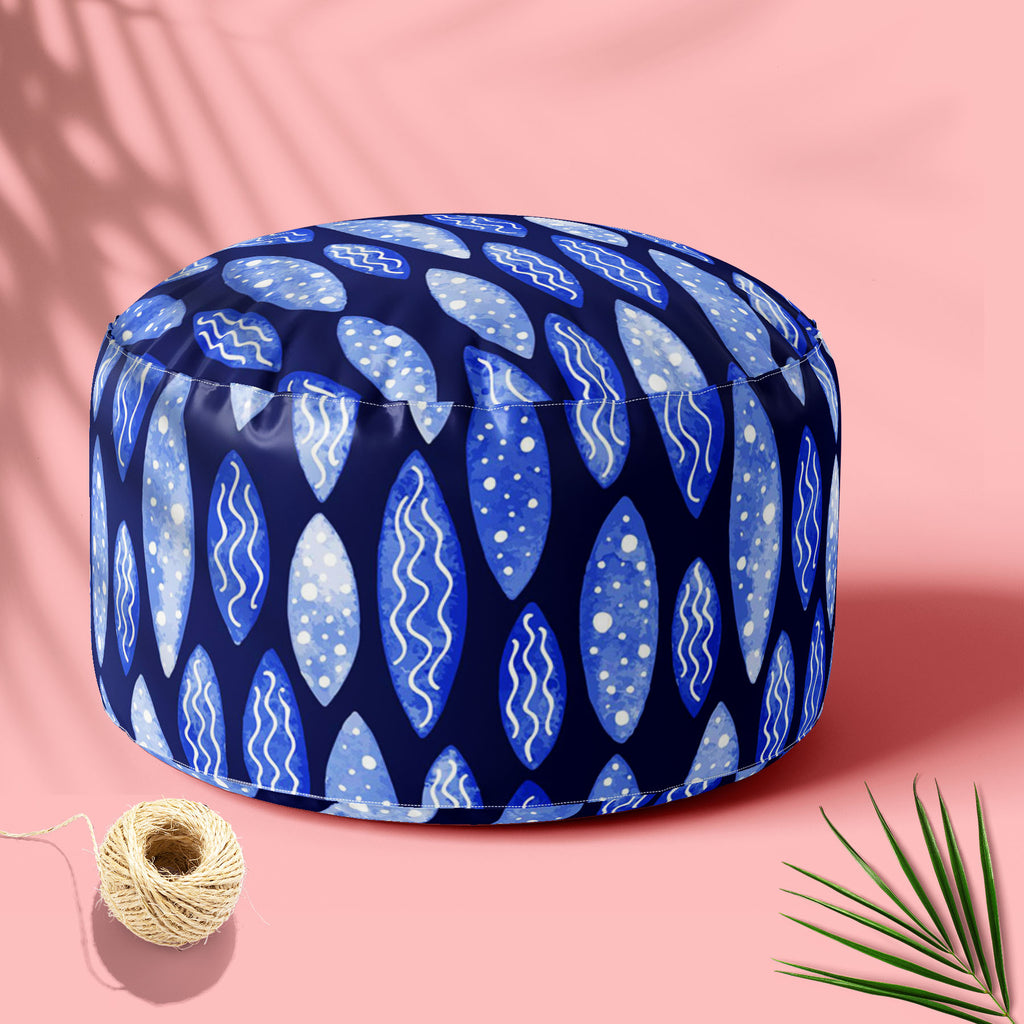 Spots & Waves D1 Footstool Footrest Puffy Pouffe Ottoman Bean Bag | Canvas Fabric-Footstools-FST_CB_BN-IC 5007686 IC 5007686, Abstract Expressionism, Abstracts, Art and Paintings, Black and White, Digital, Digital Art, Dots, Festivals and Occasions, Festive, Geometric, Geometric Abstraction, Graphic, Holidays, Illustrations, Patterns, Retro, Semi Abstract, Signs, Signs and Symbols, Surrealism, Watercolour, White, spots, waves, d1, footstool, footrest, puffy, pouffe, ottoman, bean, bag, canvas, fabric, abstr