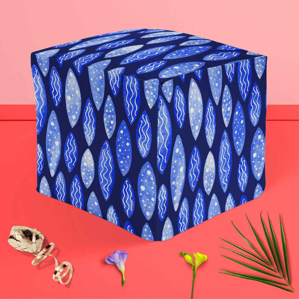 Spots & Waves D1 Footstool Footrest Puffy Pouffe Ottoman Bean Bag | Canvas Fabric-Footstools-FST_CB_BN-IC 5007686 IC 5007686, Abstract Expressionism, Abstracts, Art and Paintings, Black and White, Digital, Digital Art, Dots, Festivals and Occasions, Festive, Geometric, Geometric Abstraction, Graphic, Holidays, Illustrations, Patterns, Retro, Semi Abstract, Signs, Signs and Symbols, Surrealism, Watercolour, White, spots, waves, d1, footstool, footrest, puffy, pouffe, ottoman, bean, bag, canvas, fabric, abstr