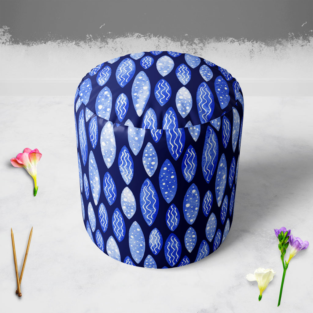 Spots & Waves D1 Footstool Footrest Puffy Pouffe Ottoman Bean Bag | Canvas Fabric-Footstools-FST_CB_BN-IC 5007686 IC 5007686, Abstract Expressionism, Abstracts, Art and Paintings, Black and White, Digital, Digital Art, Dots, Festivals and Occasions, Festive, Geometric, Geometric Abstraction, Graphic, Holidays, Illustrations, Patterns, Retro, Semi Abstract, Signs, Signs and Symbols, Surrealism, Watercolour, White, spots, waves, d1, footstool, footrest, puffy, pouffe, ottoman, bean, bag, canvas, fabric, abstr