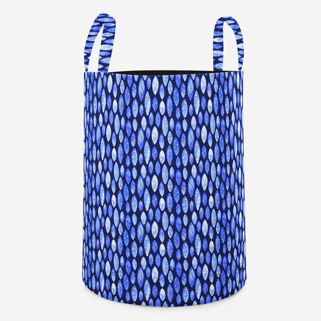 Spots & Waves Foldable Open Storage Bin | Organizer Box, Toy Basket, Shelf Box, Laundry Bag | Canvas Fabric-Storage Bins-STR_BI_RD-IC 5007686 IC 5007686, Abstract Expressionism, Abstracts, Art and Paintings, Black and White, Digital, Digital Art, Dots, Festivals and Occasions, Festive, Geometric, Geometric Abstraction, Graphic, Holidays, Illustrations, Patterns, Retro, Semi Abstract, Signs, Signs and Symbols, Surrealism, Watercolour, White, spots, waves, foldable, open, storage, bin, organizer, box, toy, ba