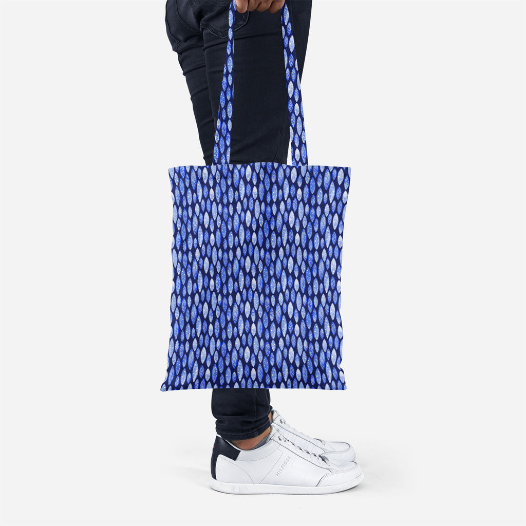 ArtzFolio Spots & Waves Tote Bag Shoulder Purse | Multipurpose-Tote Bags Basic-AZ5007686TOT_RF-IC 5007686 IC 5007686, Abstract Expressionism, Abstracts, Art and Paintings, Black and White, Digital, Digital Art, Dots, Festivals and Occasions, Festive, Geometric, Geometric Abstraction, Graphic, Holidays, Illustrations, Patterns, Retro, Semi Abstract, Signs, Signs and Symbols, Surrealism, Watercolour, White, spots, waves, tote, bag, shoulder, purse, multipurpose, abstract, art, backdrop, background, blue, colo