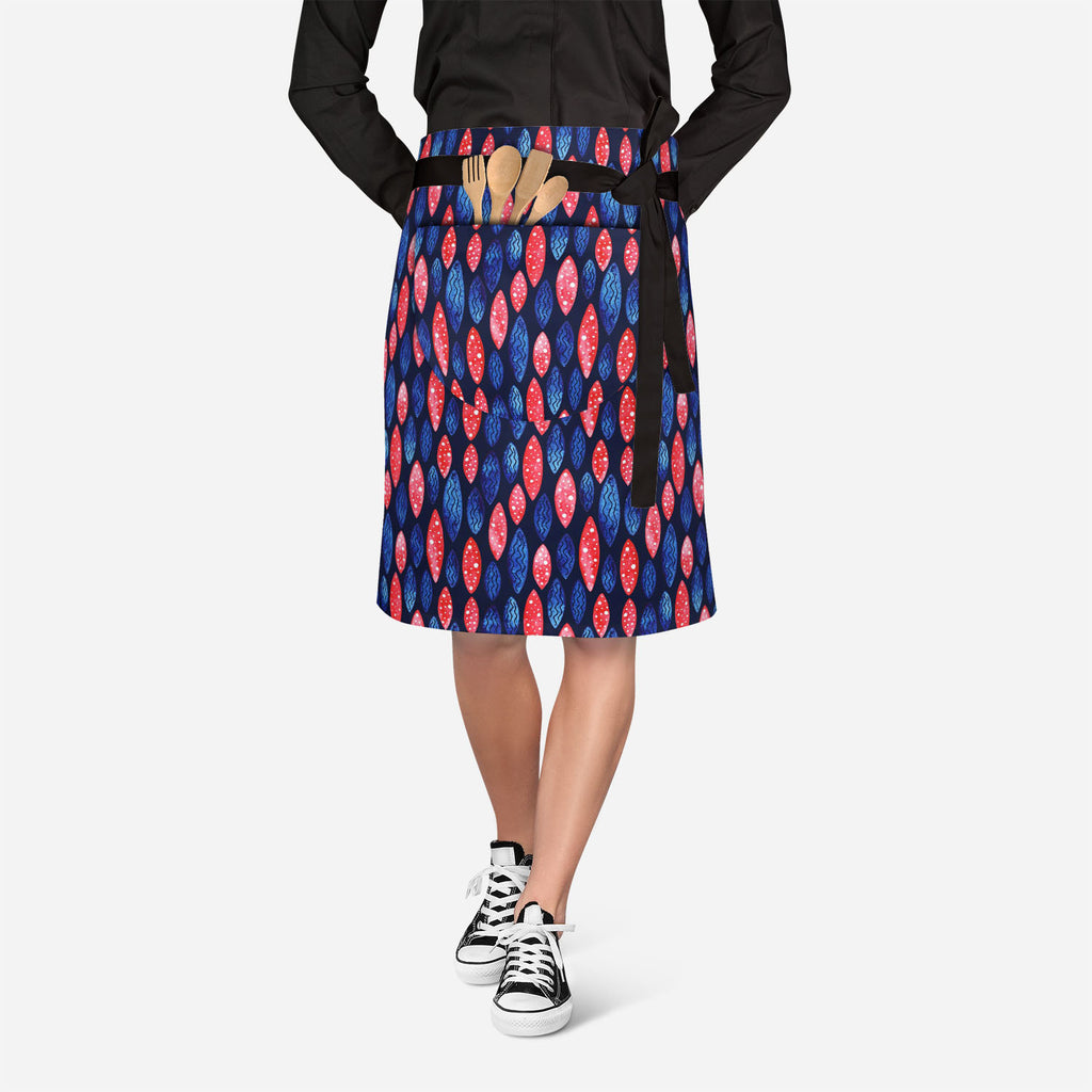 Spots & Waves Apron | Adjustable, Free Size & Waist Tiebacks-Apron Waist to Feet--IC 5007687 IC 5007687, Abstract Expressionism, Abstracts, Art and Paintings, Black and White, Digital, Digital Art, Dots, Festivals and Occasions, Festive, Geometric, Geometric Abstraction, Graphic, Holidays, Illustrations, Patterns, Retro, Semi Abstract, Signs, Signs and Symbols, Surrealism, Watercolour, White, spots, waves, apron, adjustable, free, size, waist, tiebacks, abstract, art, backdrop, background, blue, color, colo