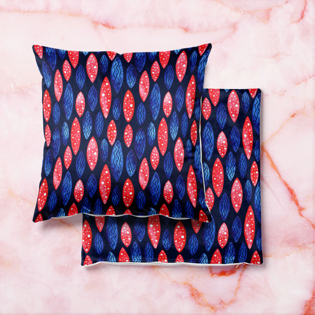 Spots & Waves D2 Cushion Cover Throw Pillow-Cushion Covers-CUS_CV-IC 5007687 IC 5007687, Abstract Expressionism, Abstracts, Art and Paintings, Black and White, Digital, Digital Art, Dots, Festivals and Occasions, Festive, Geometric, Geometric Abstraction, Graphic, Holidays, Illustrations, Patterns, Retro, Semi Abstract, Signs, Signs and Symbols, Surrealism, Watercolour, White, spots, waves, d2, cushion, cover, throw, pillow, abstract, art, backdrop, background, blue, color, colorful, colourful, dark, day, d