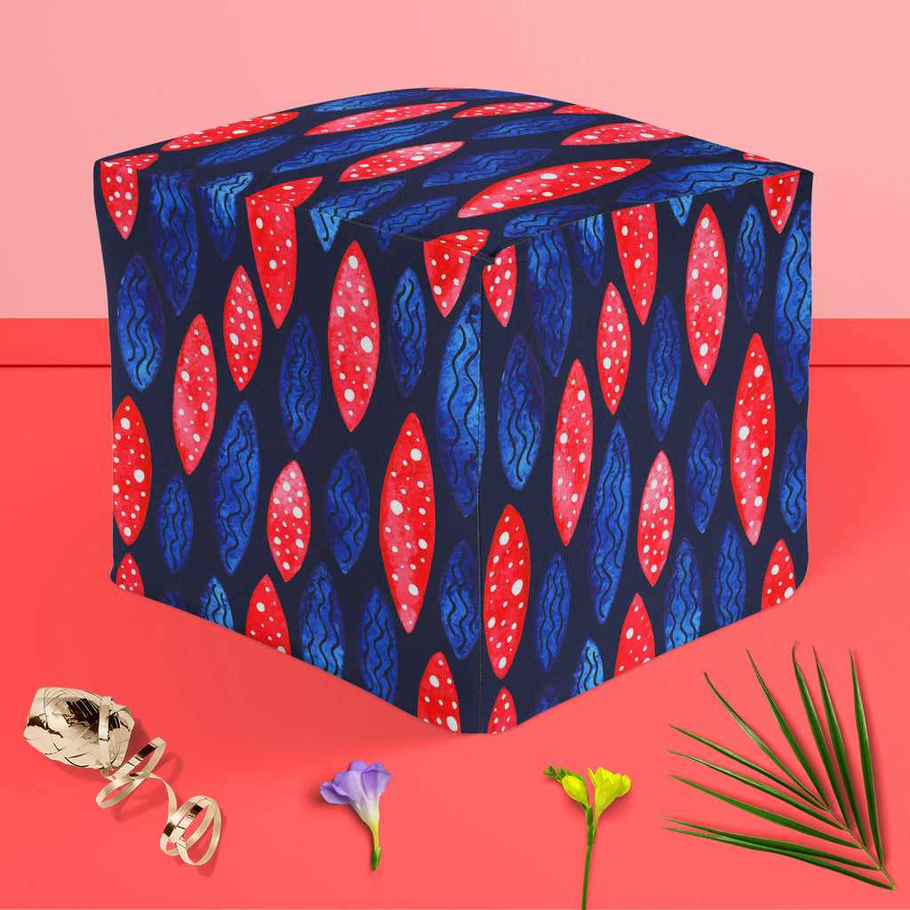 Spots & Waves D2 Footstool Footrest Puffy Pouffe Ottoman Bean Bag | Canvas Fabric-Footstools-FST_CB_BN-IC 5007687 IC 5007687, Abstract Expressionism, Abstracts, Art and Paintings, Black and White, Digital, Digital Art, Dots, Festivals and Occasions, Festive, Geometric, Geometric Abstraction, Graphic, Holidays, Illustrations, Patterns, Retro, Semi Abstract, Signs, Signs and Symbols, Surrealism, Watercolour, White, spots, waves, d2, footstool, footrest, puffy, pouffe, ottoman, bean, bag, canvas, fabric, abstr