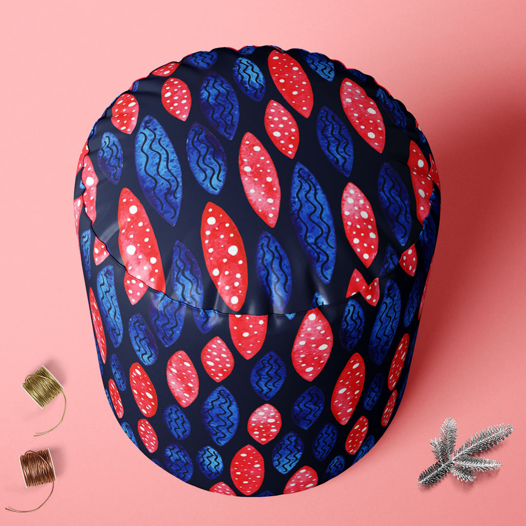 Spots & Waves D2 Footstool Footrest Puffy Pouffe Ottoman Bean Bag | Canvas Fabric-Footstools-FST_CB_BN-IC 5007687 IC 5007687, Abstract Expressionism, Abstracts, Art and Paintings, Black and White, Digital, Digital Art, Dots, Festivals and Occasions, Festive, Geometric, Geometric Abstraction, Graphic, Holidays, Illustrations, Patterns, Retro, Semi Abstract, Signs, Signs and Symbols, Surrealism, Watercolour, White, spots, waves, d2, footstool, footrest, puffy, pouffe, ottoman, bean, bag, canvas, fabric, abstr