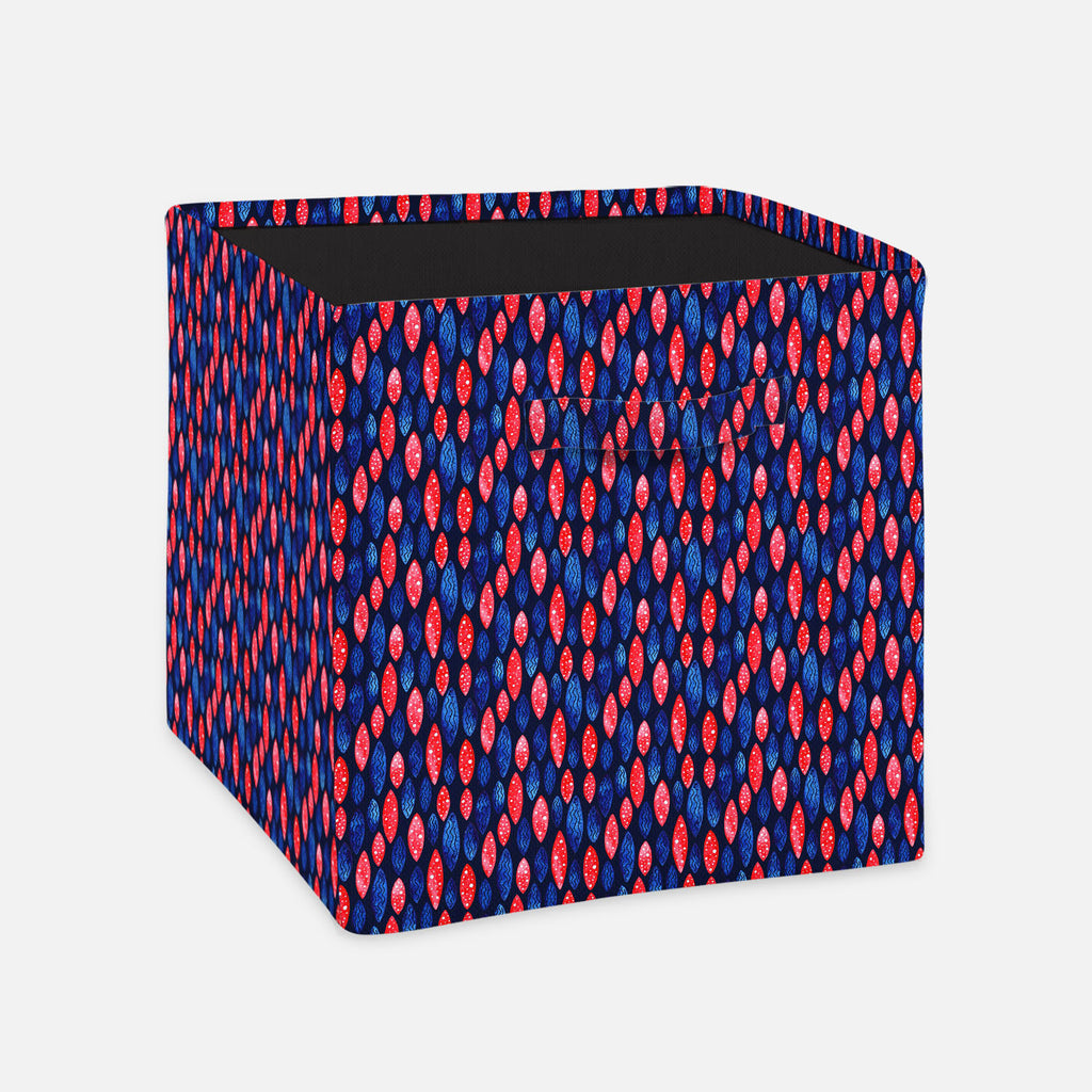 Spots & Waves Foldable Open Storage Bin | Organizer Box, Toy Basket, Shelf Box, Laundry Bag | Canvas Fabric-Storage Bins-STR_BI_CB-IC 5007687 IC 5007687, Abstract Expressionism, Abstracts, Art and Paintings, Black and White, Digital, Digital Art, Dots, Festivals and Occasions, Festive, Geometric, Geometric Abstraction, Graphic, Holidays, Illustrations, Patterns, Retro, Semi Abstract, Signs, Signs and Symbols, Surrealism, Watercolour, White, spots, waves, foldable, open, storage, bin, organizer, box, toy, ba