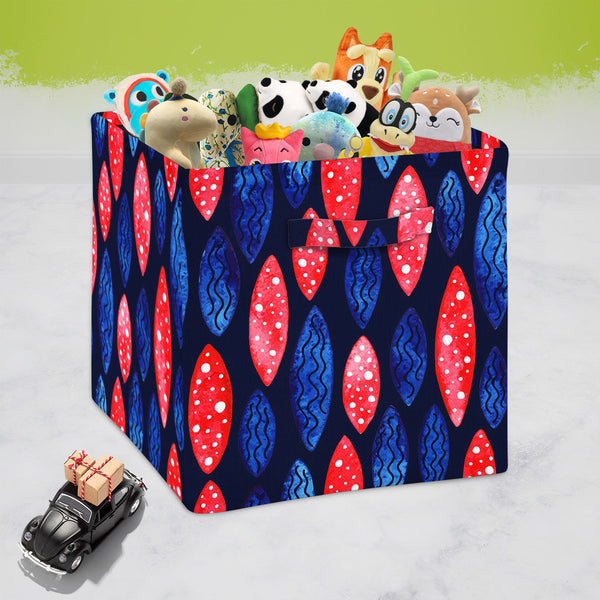 Spots & Waves D2 Foldable Open Storage Bin | Organizer Box, Toy Basket, Shelf Box, Laundry Bag | Canvas Fabric-Storage Bins-STR_BI_CB-IC 5007687 IC 5007687, Abstract Expressionism, Abstracts, Art and Paintings, Black and White, Digital, Digital Art, Dots, Festivals and Occasions, Festive, Geometric, Geometric Abstraction, Graphic, Holidays, Illustrations, Patterns, Retro, Semi Abstract, Signs, Signs and Symbols, Surrealism, Watercolour, White, spots, waves, d2, foldable, open, storage, bin, organizer, box, 