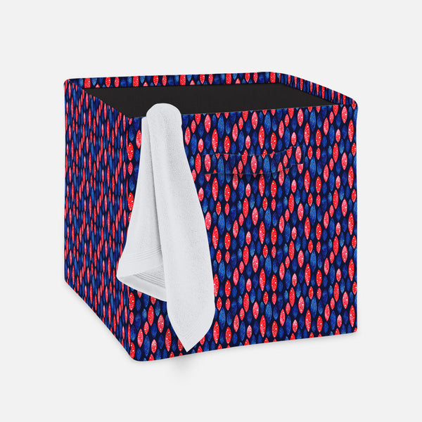Spots & Waves Foldable Open Storage Bin | Organizer Box, Toy Basket, Shelf Box, Laundry Bag | Canvas Fabric-Storage Bins-STR_BI_CB-IC 5007687 IC 5007687, Abstract Expressionism, Abstracts, Art and Paintings, Black and White, Digital, Digital Art, Dots, Festivals and Occasions, Festive, Geometric, Geometric Abstraction, Graphic, Holidays, Illustrations, Patterns, Retro, Semi Abstract, Signs, Signs and Symbols, Surrealism, Watercolour, White, spots, waves, foldable, open, storage, bin, organizer, box, toy, ba