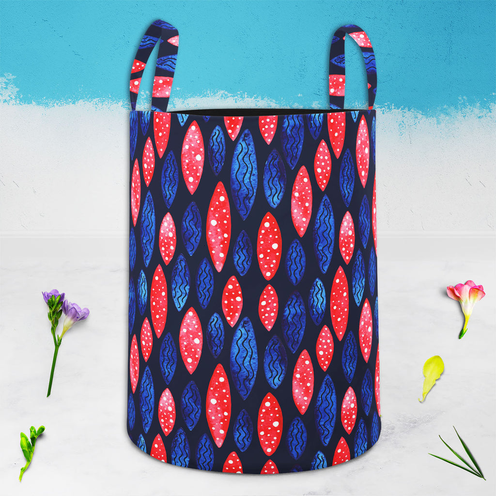 Spots & Waves D2 Foldable Open Storage Bin | Organizer Box, Toy Basket, Shelf Box, Laundry Bag | Canvas Fabric-Storage Bins-STR_BI_CB-IC 5007687 IC 5007687, Abstract Expressionism, Abstracts, Art and Paintings, Black and White, Digital, Digital Art, Dots, Festivals and Occasions, Festive, Geometric, Geometric Abstraction, Graphic, Holidays, Illustrations, Patterns, Retro, Semi Abstract, Signs, Signs and Symbols, Surrealism, Watercolour, White, spots, waves, d2, foldable, open, storage, bin, organizer, box, 