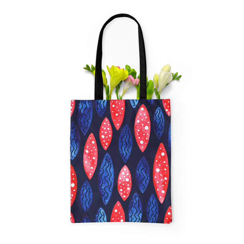 Spots & Waves D2 Tote Bag Shoulder Purse | Multipurpose-Tote Bags Basic-TOT_FB_BS-IC 5007687 IC 5007687, Abstract Expressionism, Abstracts, Art and Paintings, Black and White, Digital, Digital Art, Dots, Festivals and Occasions, Festive, Geometric, Geometric Abstraction, Graphic, Holidays, Illustrations, Patterns, Retro, Semi Abstract, Signs, Signs and Symbols, Surrealism, Watercolour, White, spots, waves, d2, tote, bag, shoulder, purse, multipurpose, abstract, art, backdrop, background, blue, color, colorf