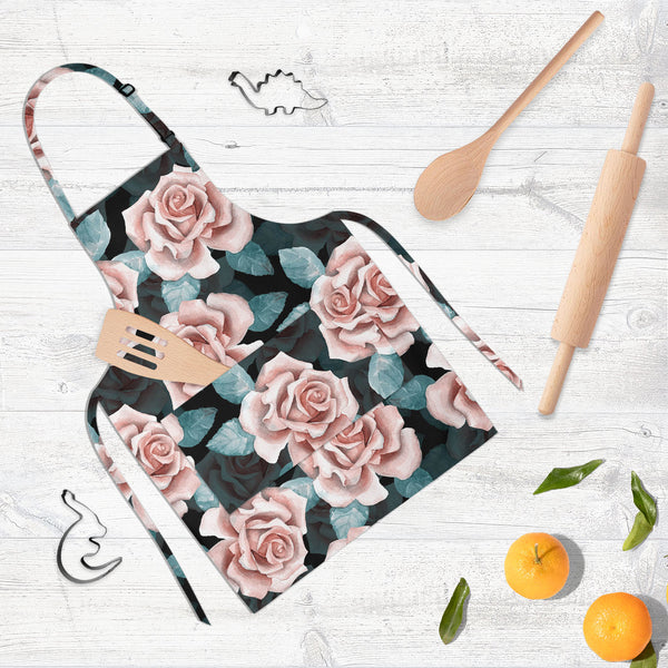Beautiful Buds Apron | Adjustable, Free Size & Waist Tiebacks-Aprons Neck to Knee-APR_NK_KN-IC 5007688 IC 5007688, Ancient, Art and Paintings, Books, Botanical, Drawing, Fashion, Floral, Flowers, Hand Drawn, Historical, Illustrations, Medieval, Nature, Paintings, Patterns, Retro, Scenic, Signs, Signs and Symbols, Sketches, Vintage, Watercolour, beautiful, buds, full-length, neck, to, knee, apron, poly-cotton, fabric, adjustable, buckle, waist, tiebacks, art, background, blossom, bud, card, chic, colorful, c