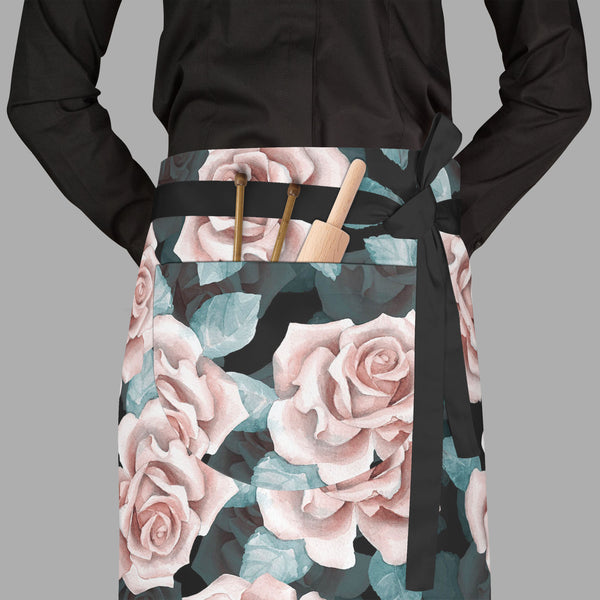 Beautiful Buds Apron | Adjustable, Free Size & Waist Tiebacks-Aprons Waist to Feet-APR_WS_FT-IC 5007688 IC 5007688, Ancient, Art and Paintings, Books, Botanical, Drawing, Fashion, Floral, Flowers, Hand Drawn, Historical, Illustrations, Medieval, Nature, Paintings, Patterns, Retro, Scenic, Signs, Signs and Symbols, Sketches, Vintage, Watercolour, beautiful, buds, full-length, waist, to, feet, apron, poly-cotton, fabric, adjustable, tiebacks, art, background, blossom, bud, card, chic, colorful, cover, cute, d