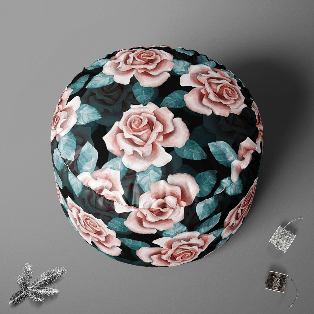 Beautiful Buds Footstool Footrest Puffy Pouffe Ottoman Bean Bag | Canvas Fabric-Footstools-FST_CB_BN-IC 5007688 IC 5007688, Ancient, Art and Paintings, Books, Botanical, Drawing, Fashion, Floral, Flowers, Hand Drawn, Historical, Illustrations, Medieval, Nature, Paintings, Patterns, Retro, Scenic, Signs, Signs and Symbols, Sketches, Vintage, Watercolour, beautiful, buds, footstool, footrest, puffy, pouffe, ottoman, bean, bag, canvas, fabric, art, background, blossom, bud, card, chic, colorful, cover, cute, d