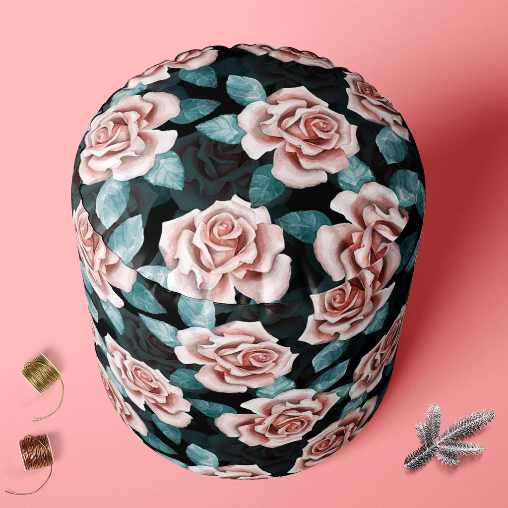 Beautiful Buds Footstool Footrest Puffy Pouffe Ottoman Bean Bag | Canvas Fabric-Footstools-FST_CB_BN-IC 5007688 IC 5007688, Ancient, Art and Paintings, Books, Botanical, Drawing, Fashion, Floral, Flowers, Hand Drawn, Historical, Illustrations, Medieval, Nature, Paintings, Patterns, Retro, Scenic, Signs, Signs and Symbols, Sketches, Vintage, Watercolour, beautiful, buds, footstool, footrest, puffy, pouffe, ottoman, bean, bag, canvas, fabric, art, background, blossom, bud, card, chic, colorful, cover, cute, d