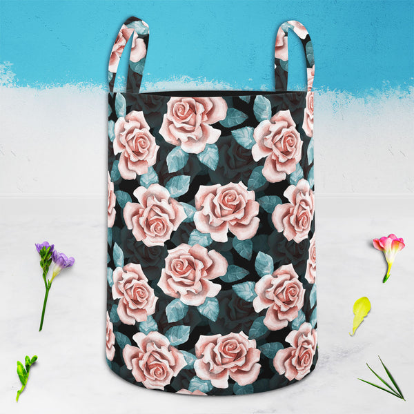 Beautiful Buds Foldable Open Storage Bin | Organizer Box, Toy Basket, Shelf Box, Laundry Bag | Canvas Fabric-Storage Bins-STR_BI_CB-IC 5007688 IC 5007688, Ancient, Art and Paintings, Books, Botanical, Drawing, Fashion, Floral, Flowers, Hand Drawn, Historical, Illustrations, Medieval, Nature, Paintings, Patterns, Retro, Scenic, Signs, Signs and Symbols, Sketches, Vintage, Watercolour, beautiful, buds, foldable, open, storage, bin, organizer, box, toy, basket, shelf, laundry, bag, canvas, fabric, art, backgro
