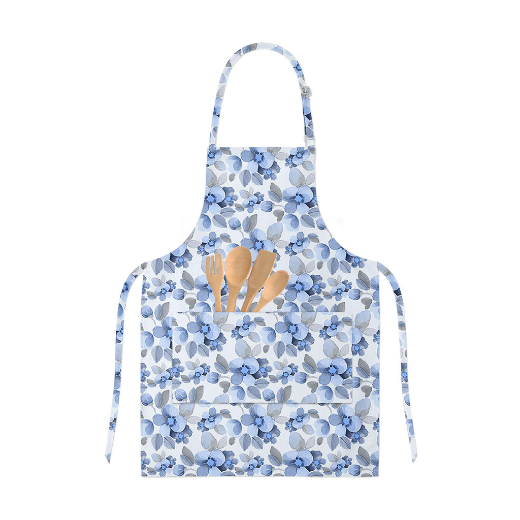 Summer Flowers Apron | Adjustable, Free Size & Waist Tiebacks-Aprons Neck to Knee-APR_NK_KN-IC 5007689 IC 5007689, Ancient, Art and Paintings, Books, Botanical, Drawing, Fashion, Floral, Flowers, Historical, Medieval, Nature, Patterns, Retro, Signs, Signs and Symbols, Vintage, Watercolour, Wedding, summer, apron, adjustable, free, size, waist, tiebacks, flower, pattern, watercolor, art, artistic, background, beautiful, blue, botany, card, colore, cover, decoration, design, drawn, elegance, elegant, element,