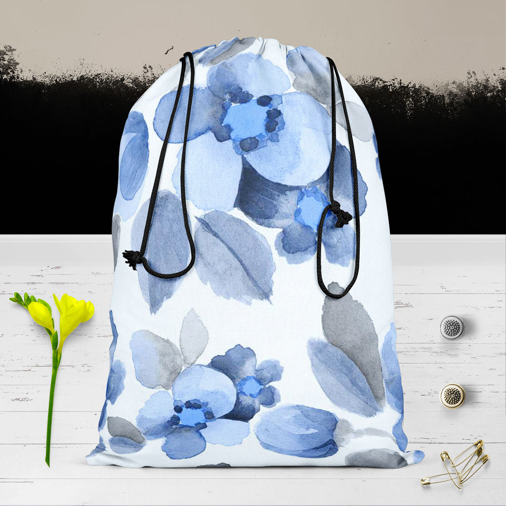 Summer Flowers D2 Reusable Sack Bag | Bag for Gym, Storage, Vegetable & Travel-Drawstring Sack Bags-SCK_FB_DS-IC 5007689 IC 5007689, Ancient, Art and Paintings, Books, Botanical, Drawing, Fashion, Floral, Flowers, Historical, Medieval, Nature, Patterns, Retro, Signs, Signs and Symbols, Vintage, Watercolour, Wedding, summer, d2, reusable, sack, bag, for, gym, storage, vegetable, travel, flower, pattern, watercolor, art, artistic, background, beautiful, blue, botany, card, colore, cover, decoration, design, d