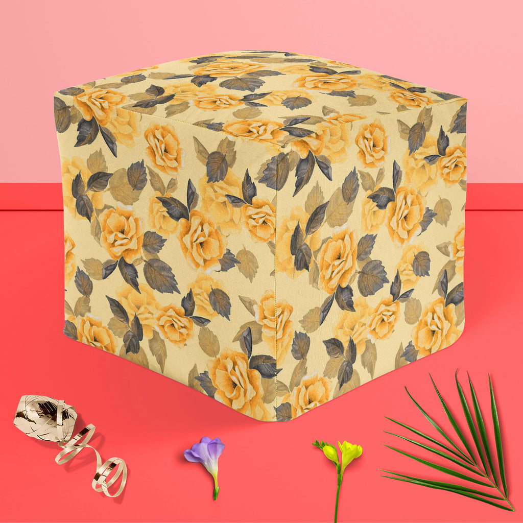 Hand-Drawn Flowers D1 Footstool Footrest Puffy Pouffe Ottoman Bean Bag | Canvas Fabric-Footstools-FST_CB_BN-IC 5007690 IC 5007690, Ancient, Art and Paintings, Books, Botanical, Drawing, Fashion, Floral, Flowers, Historical, Medieval, Nature, Patterns, Retro, Seasons, Signs, Signs and Symbols, Vintage, Watercolour, Wedding, hand-drawn, d1, footstool, footrest, puffy, pouffe, ottoman, bean, bag, canvas, fabric, art, artistic, background, beautiful, botany, card, cover, decoration, design, drawn, elegance, ele