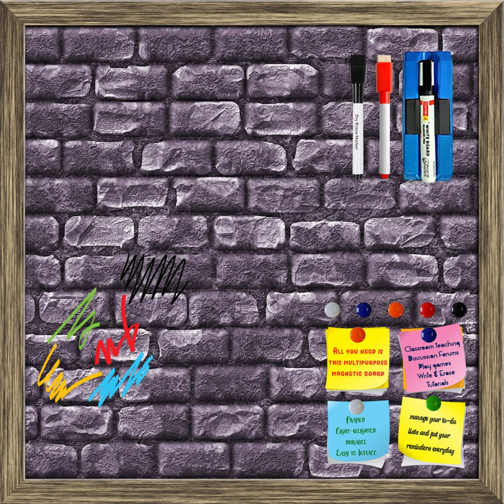 Stone Brick Wall Background Framed Magnetic Dry Erase Board | Combo with Magnet Buttons & Markers-Magnetic Boards Framed-MGB_FR-IC 5007815 IC 5007815, Ancient, Architecture, Art and Paintings, Historical, Maps, Marble and Stone, Medieval, Nature, Patterns, Retro, Scenic, Signs, Signs and Symbols, Urban, Vintage, stone, brick, wall, background, framed, magnetic, dry, erase, board, printed, whiteboard, with, 4, magnets, 2, markers, 1, duster, antique, art, backdrop, backgrounds, bricks, building, built, castl