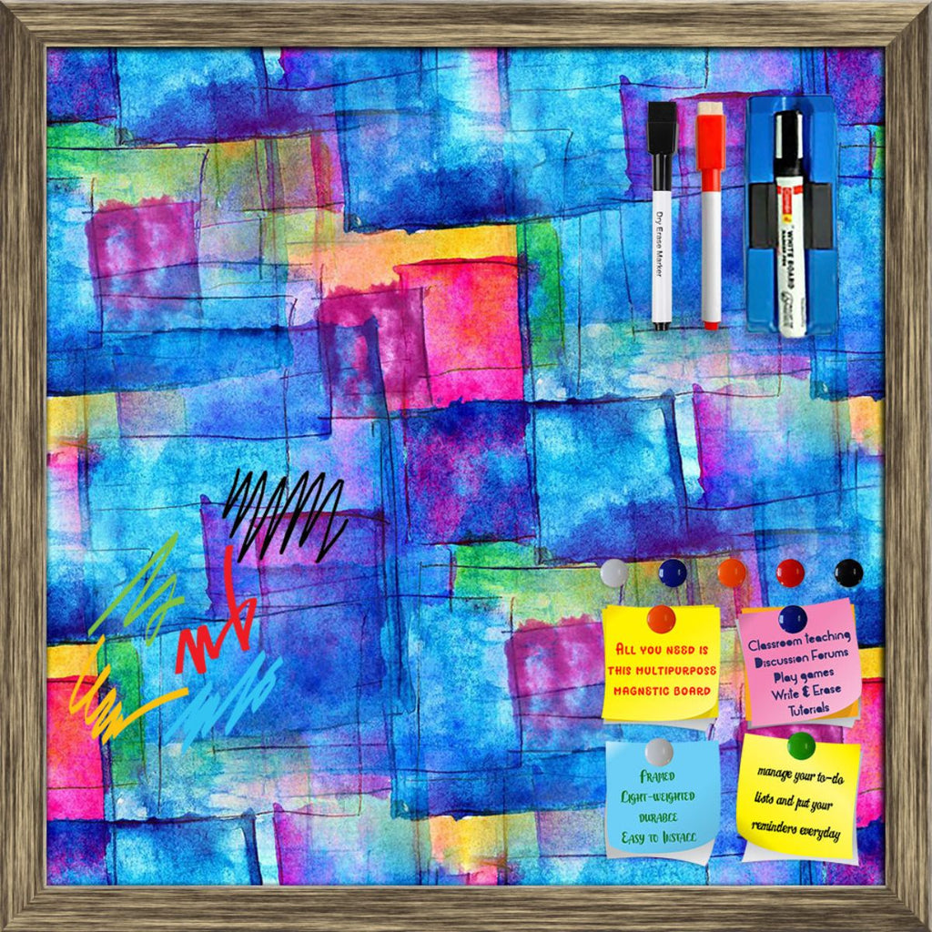 Blue Cubism Abstract Art Framed Magnetic Dry Erase Board | Combo with Magnet Buttons & Markers-Magnetic Boards Framed-MGB_FR-IC 5007841 IC 5007841, Abstract Expressionism, Abstracts, Ancient, Art and Paintings, Cubism, Decorative, Digital, Digital Art, Graphic, Historical, Illustrations, Medieval, Old Masters, Patterns, Semi Abstract, Signs, Signs and Symbols, Vintage, Watercolour, blue, abstract, art, framed, magnetic, dry, erase, board, printed, whiteboard, with, 4, magnets, 2, markers, 1, duster, artisti