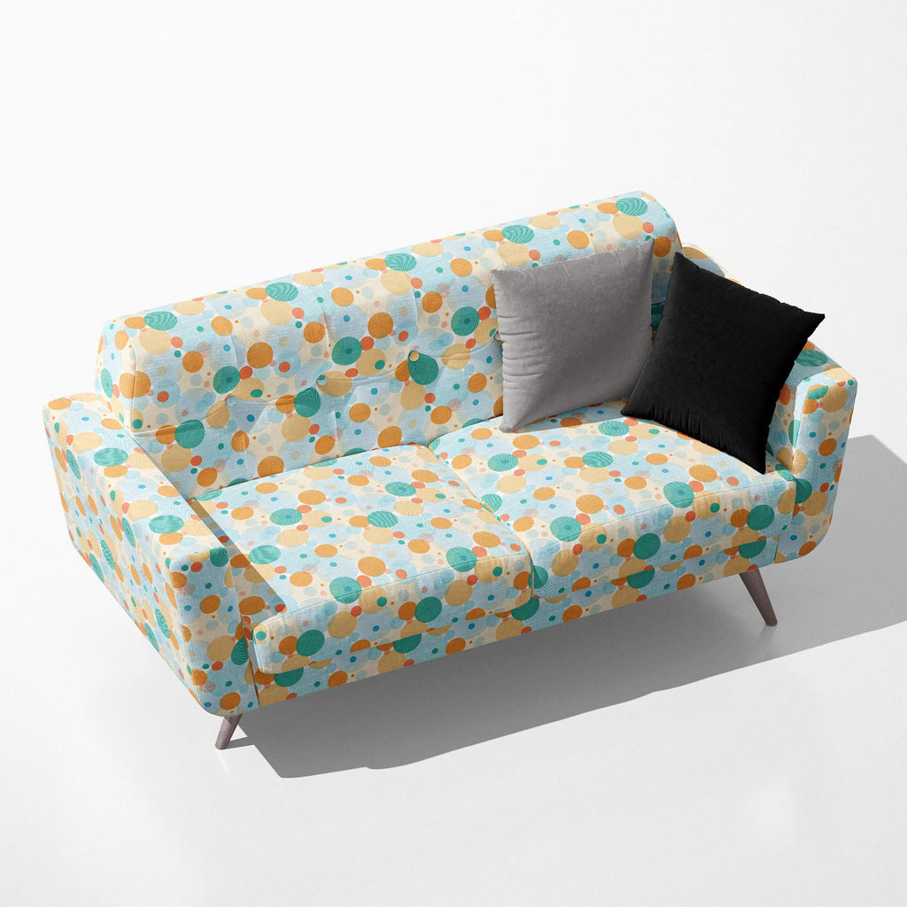 Abstract Circles Sofa Fabric by Metre | Upholstery For Sofa, Curtains & Cushions - Sofa Fabrics - ArtzFolio.com