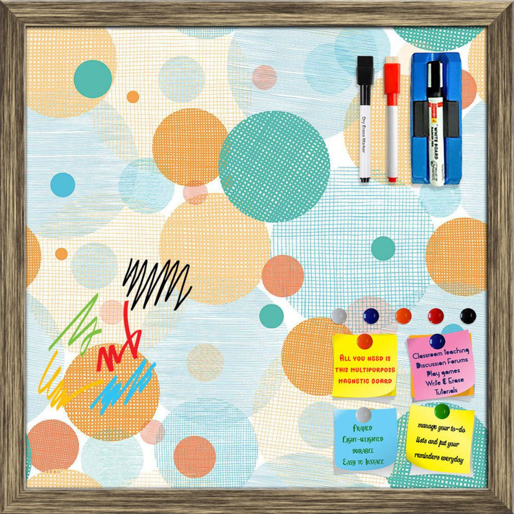 Abstract Circles Framed Magnetic Dry Erase Board | Combo with Magnet Buttons & Markers-Magnetic Boards Framed-MGB_FR-IC 5007842 IC 5007842, Abstract Expressionism, Abstracts, Black and White, Circle, Decorative, Dots, Fantasy, Geometric, Geometric Abstraction, Illustrations, Modern Art, Parents, Patterns, Retro, Semi Abstract, Signs, Signs and Symbols, White, abstract, circles, framed, magnetic, dry, erase, board, printed, whiteboard, with, 4, magnets, 2, markers, 1, duster, pattern, background, texture, se